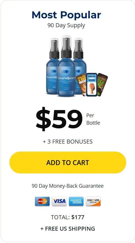 NeuroQuiet buy 3 bottles