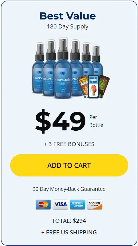 NeuroQuiet buy 6 bottles